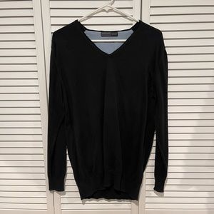 Zara man basic collection, size 42, black v- sweater shirt